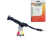 HQRP AV Audio Video Cable Cord compatible with Panasonic PV DV400 PV DV400D PV DV401 PV DV401D PV DV402 PV DV402D Camcorder LCD Protector