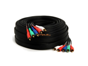 Cmple Component Video Audio Cable 5 RCA Gold HDTV RGB YPbPr 75 FT