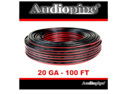 Audiopipe 100 Feet 20 GA Gauge Red Black 2 Conductor Speaker Wire Audio Cable