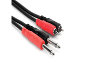 Hosa Cable CPR202 Dual 1 4 Inch To RCA Cable 6.5 Foot