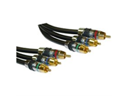 CableWholesales Premium Component Video RCA Cable 3 RCA Male 24K Gold Connectors CL2 12 foot