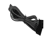BattleBorn CB MX3MF4 Black Molex to 3 x 4 Pin Molex Cable Braided Sleeve Black