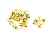 10 x RCA Male Plug Jack Audio Video Cable Connector Adapter Coupler