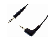 3.5mm 6foot Right Angle Slim Stereo Cable M M 2pack