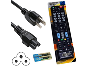 HQRP AC Power Cord and Remote Control for LG 47LN5400 47LN5400UA 47LN5700 47LN5700UH 47LN5710 47LN5750 HDTV LCD LED Plasma TV HQRP Coaster