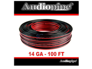 Audiopipe 14ga 100 Speaker Wire Red Black Zip Cable Copper Clad Car Stereo