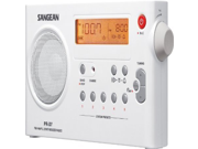 Sangean All in One Compact Portable Digital AM FM Radio with Built in Speaker Earphone Jack Alarm Clock Plus 6ft Aux Cable to Connect Any Ipod Iphone or Mp3