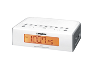 Sangean Compact AM FM Dual Alarm Clock Radio with Large Easy to Read Backlit LED Display Plus 6ft Aux Cable to Connect Any Ipod Iphone or Mp3 Digital Audio Pla