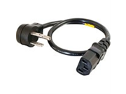C2G Cables To Go 27900 18 AWG Universal Flat Panel Power Cord for NEMA 5 15P to IEC320C13 1.5 feet