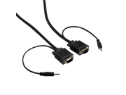 Fosmon VGA SVGA UXGA Monitor Cable with 3.5mm Audio Male to Male 25 FT