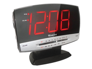 Westclox 80187 Digital Clock Radio 1.8 LED Display AM FM Tuning Black Consumer electronics