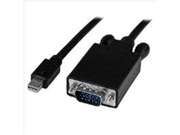 STARTECH.COM 15 ft Mini DisplayPort to VGA Adapter Converter Cable mDP to VGA 1920x1200 Black MDP2VGAMM15B