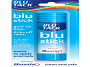 4 x 36g Bostik Blu Tack Glue Sticks Adhesive Goes on Blue Dries Clear 806672