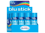 20 x 8g Bostik Blu Tack Glue Sticks Adhesive Goes on Blue Dries Clear 805101