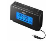 New Clock Radio Nature Sounds Display Temperature Built In Audio Cable Digital Music Player by Sony