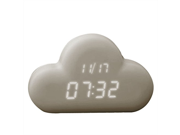 Generic Digital Clock in Cloud Shape Light Brown