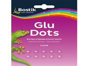 2 x Bostik Bostick Blu Tack Blue Tac Tak Sticki Sicky Glue Adhesive Dots Extra Strong Permanent 64 dots per pack 805811