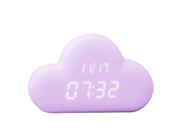 Generic Digital Clock in Cloud Shape Light Purple