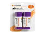 OfficeMax Disappearing Jumbo Glue Sticks 2 pk