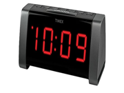 Timex T235B AM FM Dual Alarm Clock Radio with Jumbo Display and Line In Jack Black