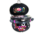 Shany Carry All Double Layer Satin Color Professional Eye Shadow Makeup Kit Gift Set