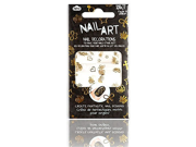 Nail Art Halo Bling Gold hearts flowers crosses rings stars and butterflies and more by NPW
