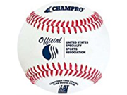 Champro USSSA Approved Baseball DBL cushion cork B Cover White 9 Inch