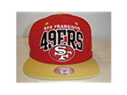 Mitchell and Ness NFL San Fransisco 49ers Arch Red 2 Tone Snapback Cap