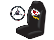 Kansas City Chiefs NFL Car Seat Cover and Steering Wheel Cover Set