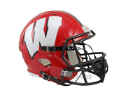 Wisconsin Badgers Red ALT Officially Licensed NCAA Speed Full Size Replica Football Helmet