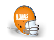 NCAA Illinois Fighting Illini LED Lit Football Helmet
