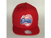 Mitchell Ness NBA Los Angeles Clippers 1Tone Red Snapback A1469