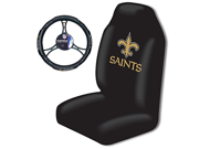 Northwest New Orleans Saints NFL Car Seat Cover and Steering Wheel Cover Set