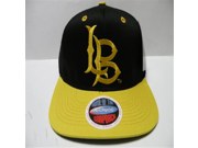 NCAA Long Beach State CSULB 49ers Logo Black Gold 2 Tone Snapback Cap