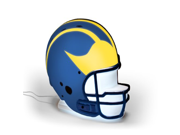 NCAA Michigan Wolverines LED Lit Football Helmet