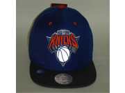 Mitchell and Ness NBA New York Knicks Logo Reflective Royal 2Ton Snapback Cap