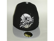 New Era Los Angeles Kings NHL Youth JR Circle Fitted Cap 59fifty Youth Size 6 5 8