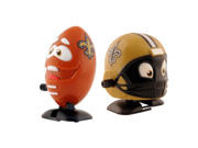 NFL New Orleans Saints Wind Up Football and Helmet Pack of 2