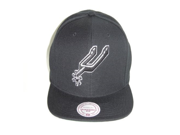 Mitchell and Ness NBA San Antonio Spurs Logo Black Snapback Cap