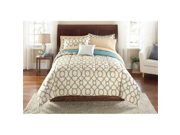 Mainstays Fretwork Bed in a Bag Bedding Set TWIN TWIN XL