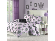 Mizone Katelyn 3 Piece Comforter Set Twin Twin X Large Purple