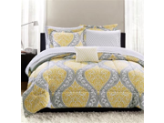 Mainstays Yellow Damask Bedding Bed In A Bag FULL