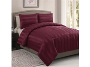 Victoria Classics 2 Dobby 3 Piece Bedding Comforter Set Red QUEEN