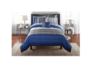 Mainstays Ombre Bed in a Bag King Bedding Set Blue