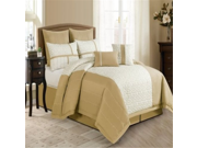 Luxury Home 8 Piece Pebble Comforter Set King