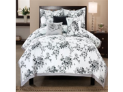 Luxury Home 6 Piece Rose Hill Cotton Comforter Set King