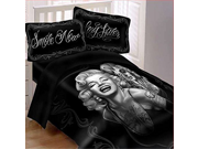 JPI David Gonzalez Art Smile Now Cry Later Marilyn Monroe Super Soft Luxury Comforter Set Queen 3 Piece