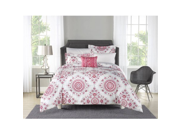 Queen Size Bed in a Bag Pink Medallion