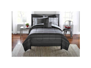 Mainstays Ombre Bed in a Bag Bedding Set Dark Gray KING
