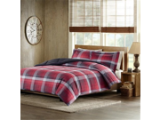 Woolrich Terrytown Softspun Down Alternative Mini Comforter Set King Red
